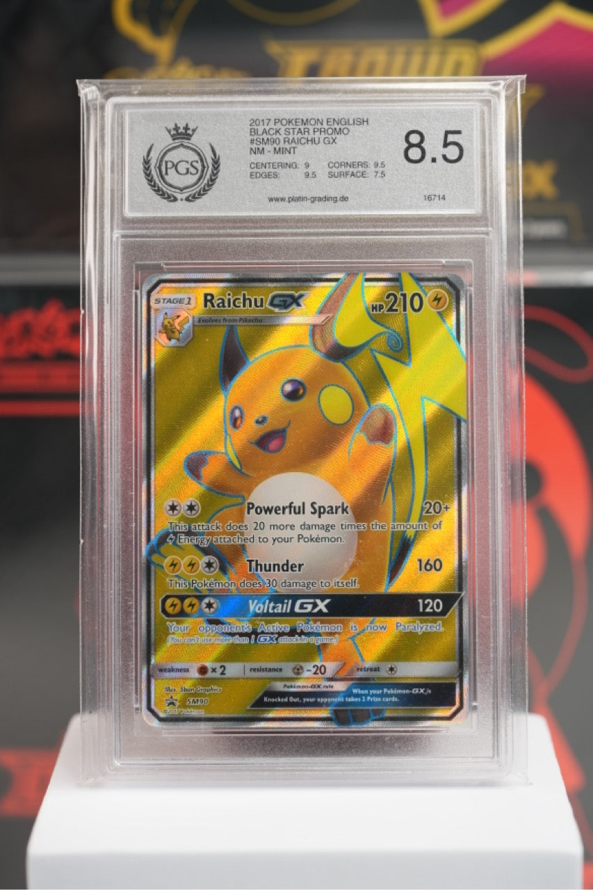 2017 POKEMON SM BLACK STAR PROMO #SM90 FA/RAICHU GX PROMO-S.L. SPECIAL COLL.