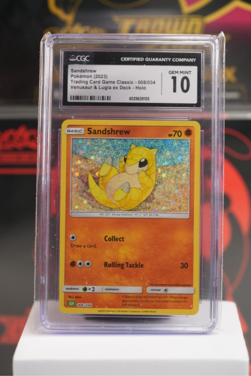 2023 POKEMON CLV-TRADING CARD GAME CLASSIC VENUSAUR & LUGIA ex DECK #008 SANDSHREW