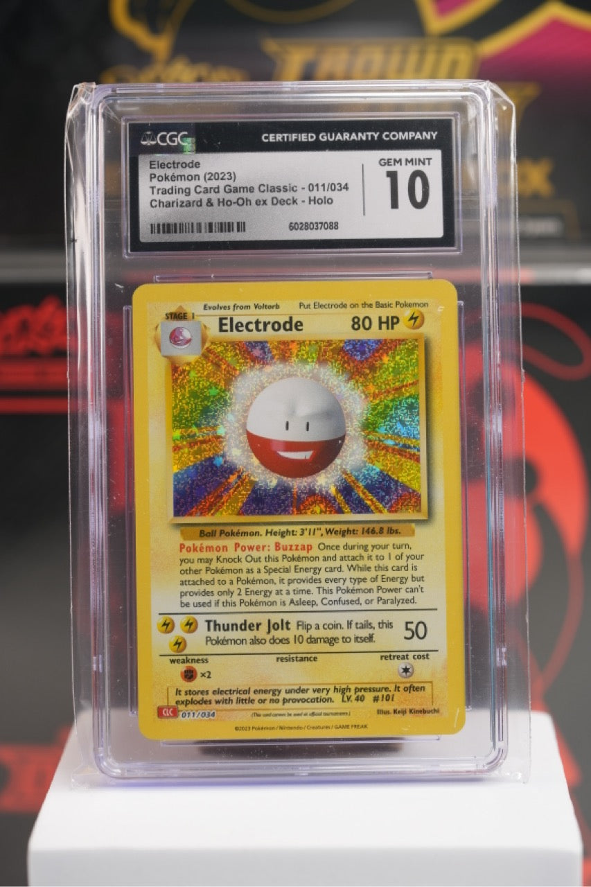 2023 POKEMON CLC-TRADING CARD GAME CLASSIC CHARIZARD & HO-OH ex DECK #011 ELECTRODE