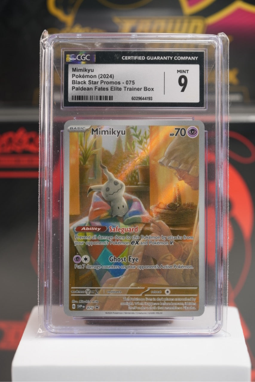 2024 POKEMON SVP EN-SV BLACK STAR PROMO #075 MIMIKYU PALDEAN FATES ETB