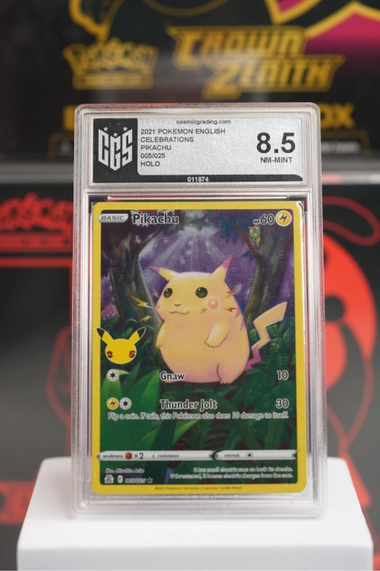 2021 POKEMON ENGLISH CELEBRATIONS PIKACHU 005/025 HOLO