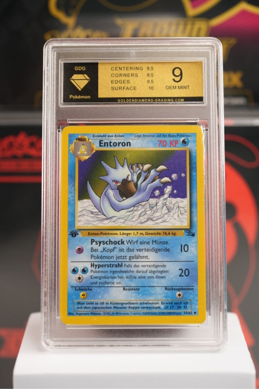 2000 POKEMON GERMAN FOSSIL #35 ENTORON 1ST EDITION