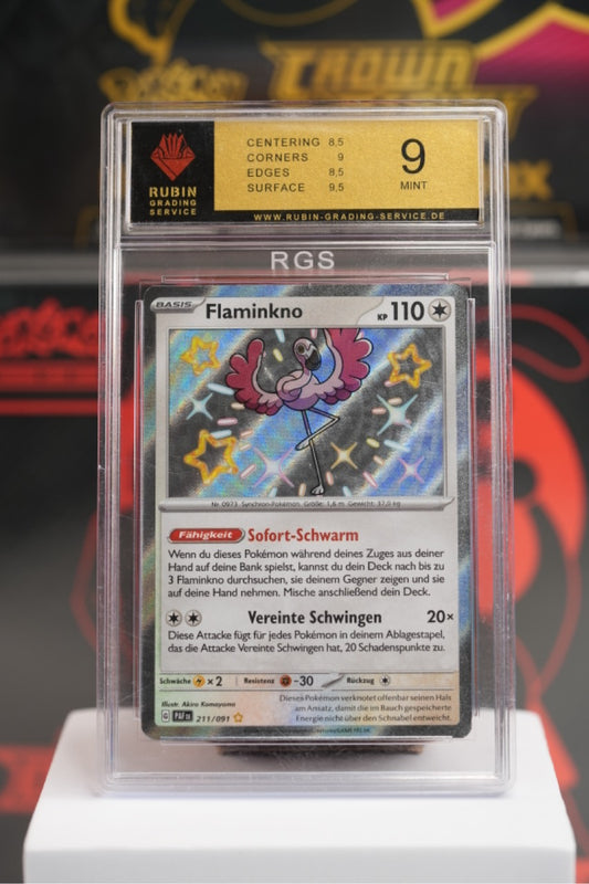 2024 POKEMON PAF DE-PALDEAN FATES #211 FLAMIGO SHINY RARE