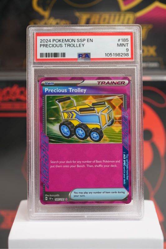 2024 POKEMON SSP EN-SURGING SPARKS #185 PRECIOUS TROLLEY