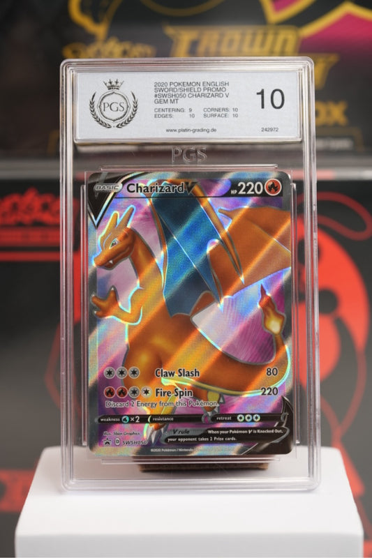 2020 POKEMON SWSH BLACK STAR PROMO #050 CHARIZARD V CHMPN.PATH ELITE TRNR.BOX