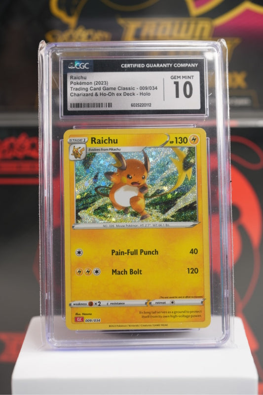 2023 POKEMON CLC-TRADING CARD GAME CLASSIC CHARIZARD & HO-OH ex DECK #009 RAICHU