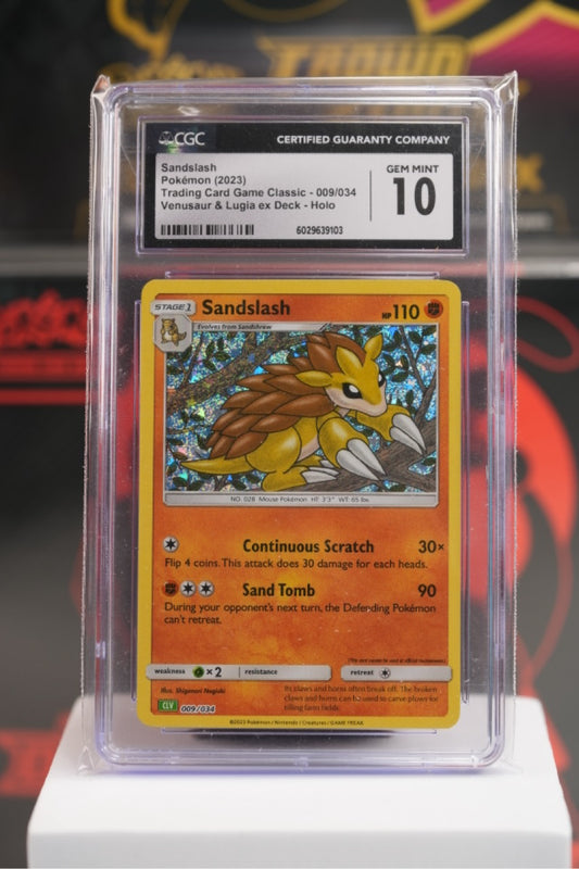 2023 POKEMON CLV-TRADING CARD GAME CLASSIC VENUSAUR & LUGIA ex DECK #009 SANDSLASH