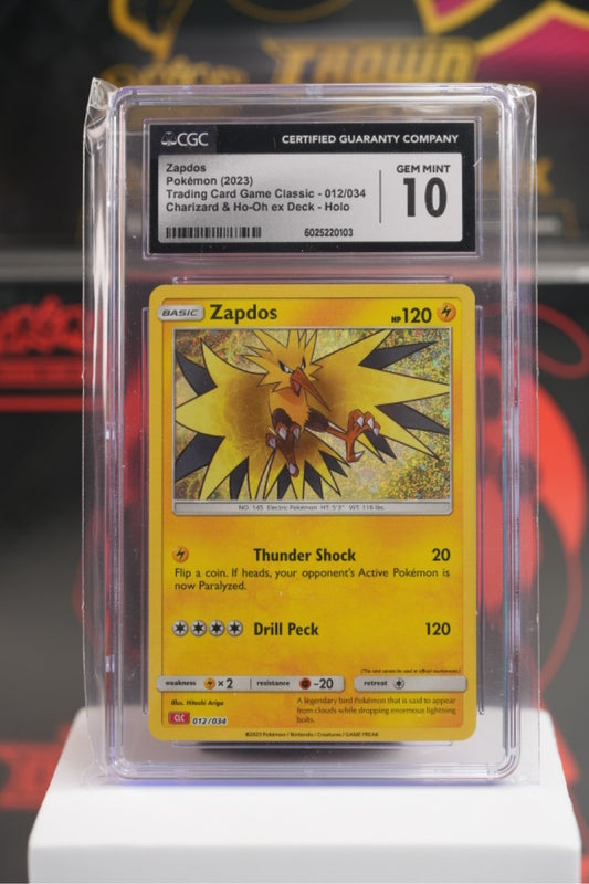 2023 POKEMON CLC-TRADING CARD GAME CLASSIC CHARIZARD & HO-OH ex DECK #012 ZAPDOS