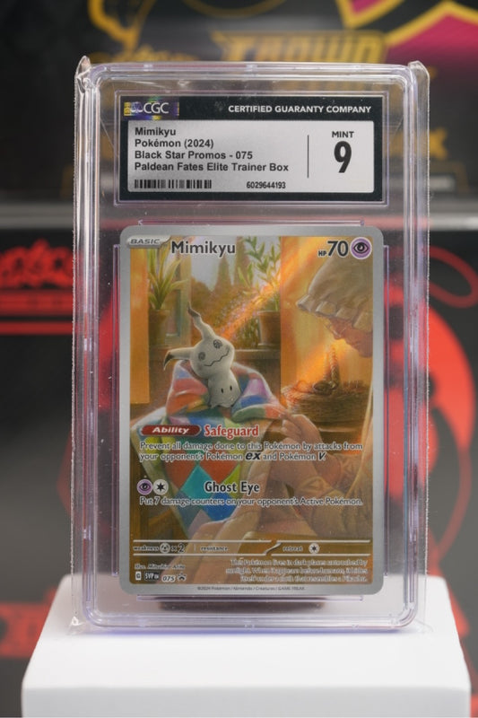 2024 POKEMON SVP EN-SV BLACK STAR PROMO #075 MIMIKYU PALDEAN FATES ETB